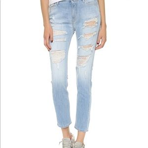 IRO mandy distressed boyfriend jeans